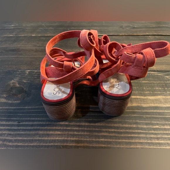 Sole Society "Pasha" Gladiator Style Sandals Size 7 paprika color NWOT - Picture 5 of 6
